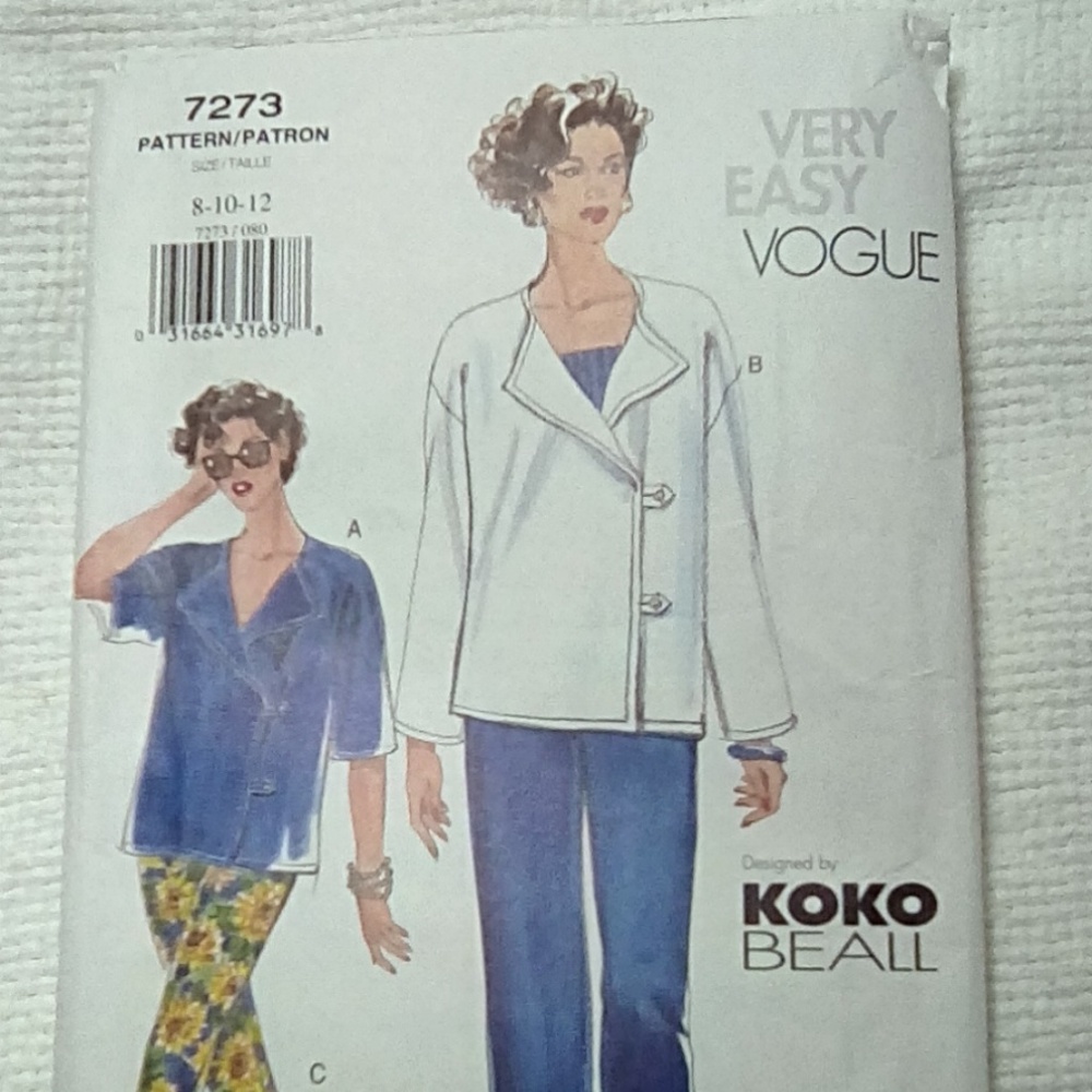 VOGUE Very Easy Vogue Top Pants 8-10-12